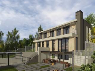 Частный дом в Подмосковье, Sergey Boyko Architects Sergey Boyko Architects Minimalist house