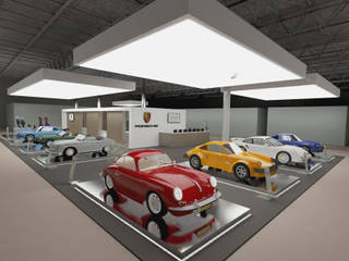 BEYOND THE TIME - stand Porsche d'epoca, Daniele Piazzola architetto e designer a Como Daniele Piazzola architetto e designer a Como Bedrijfsruimten