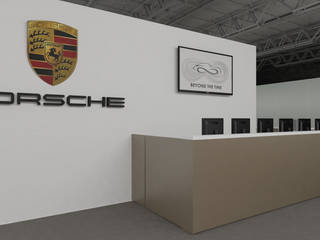 BEYOND THE TIME - stand Porsche d'epoca, Daniele Piazzola architetto e designer a Como Daniele Piazzola architetto e designer a Como 商業空間