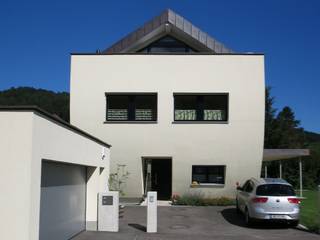 Runde Sache - Das Haus des Architekten, archipur Architekten aus Wien archipur Architekten aus Wien Einfamilienhaus Ziegel Gelb