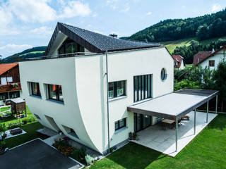 Runde Sache - Das Haus des Architekten, archipur Architekten aus Wien archipur Architekten aus Wien Single family home Bricks