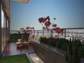 The Promont (Tata Housing) , Wea Design Wea Design Balkon Kontraplak