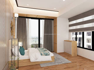 The Promont (Tata Housing) , Wea Design Wea Design Küçük Yatak Odası Kontraplak
