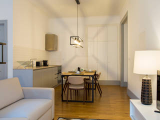 Open space - Polais, Lisboa II, Traço Magenta - Design de Interiores Traço Magenta - Design de Interiores Salas de jantar modernas
