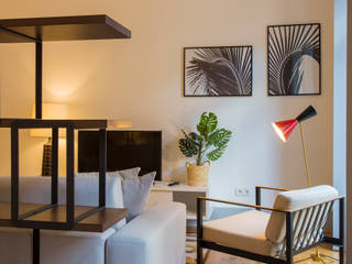 Open Space - Poiais, Lisboa , Traço Magenta - Design de Interiores Traço Magenta - Design de Interiores Modern living room