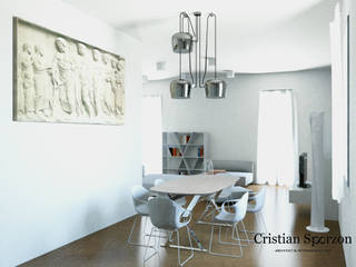 110 mq a Milano, Arch. Cristian Sporzon Arch. Cristian Sporzon Modern Living Room Wood Wood effect