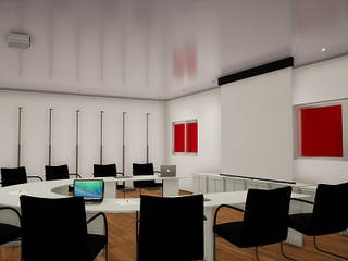 Oficinas Seca, simbiosis ARQUITECTOS simbiosis ARQUITECTOS Modern Study Room and Home Office