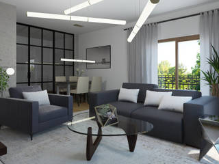 3 estilos para decorar tu salón, Glancing EYE - Modelado y diseño 3D Glancing EYE - Modelado y diseño 3D Salones minimalistas