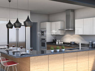 Cocina Andalucía, Modelaxo Modelaxo ห้องครัว ไม้ผสมพลาสติก