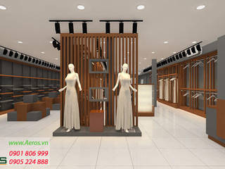 Thiet ke thi cong shop thoi trang Ailes - Tan Binh, xuongmocso1 xuongmocso1 Espaços comerciais