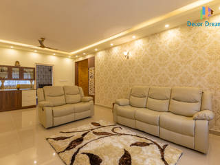 Valmark Aastha, 3 BHK - Mr. Anup & Ms. Harshitha, DECOR DREAMS DECOR DREAMS Modern living room
