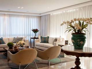 Decoração Apartamento , Anne Báril Arquitetura Anne Báril Arquitetura ห้องนั่งเล่น