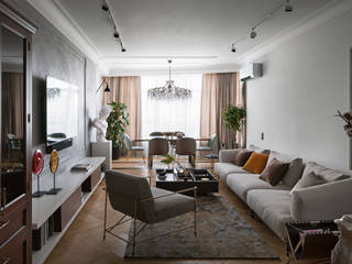 Neoclassical Virility , V.Concept studio V.Concept studio Eclectic style living room