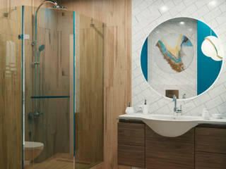 Ванная в Скандинавском стиле, DesignNika DesignNika Ванная комната в скандинавском стиле