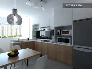 Potong Pasir Ave 1, Swish Design Works Swish Design Works Вбудовані кухні