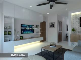 Potong Pasir Ave 1, Swish Design Works Swish Design Works Salones modernos