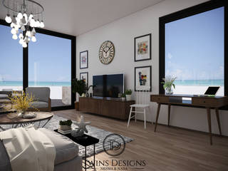 Interior Design, Twins Designs Twins Designs Livings de estilo mediterráneo Madera Acabado en madera