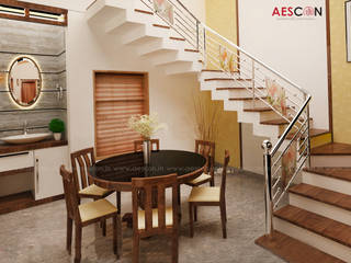 Builders in Chengannur , Aescon Builders and Architects Aescon Builders and Architects Maisons asiatiques