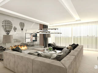 DREAMS AND FANTASIES | Wnętrza apartamentu, ARTDESIGN architektura wnętrz ARTDESIGN architektura wnętrz Modern living room