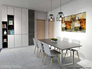 Serangoon North Ave 2, Swish Design Works Swish Design Works Їдальня