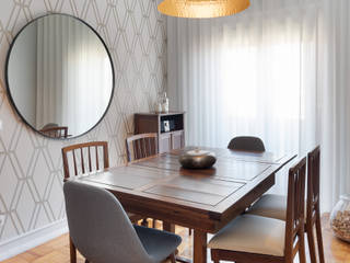 Projeto 60 | Sala de Jantar Alvalade, maria inês home style maria inês home style Mediterranean style dining room
