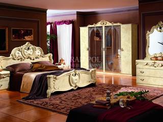 Sypialnia Barocco Ivory, Rad-Pol Meble Tkaniny Rad-Pol Meble Tkaniny Eclectic style bedroom MDF