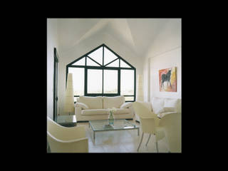 Lomas de Campoamor, Estudio de Arquitectura Juan Ligués Estudio de Arquitectura Juan Ligués Mediterranean style dining room Concrete