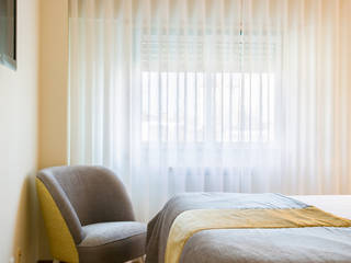 Apartamento c/ 1 quarto - Lisboa, Traço Magenta - Design de Interiores Traço Magenta - Design de Interiores Dormitorios de estilo moderno