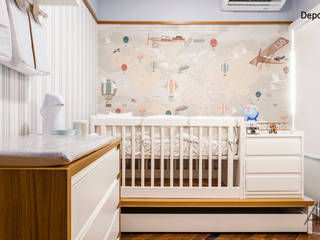 Quartos de bebê, Aline Frota Interiores + Retail Design Aline Frota Interiores + Retail Design Cuarto del bebé