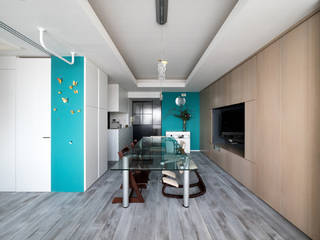 望楼の家 すくすくリノベーションvol.10, 株式会社エキップ 株式会社エキップ Modern Living Room Blue