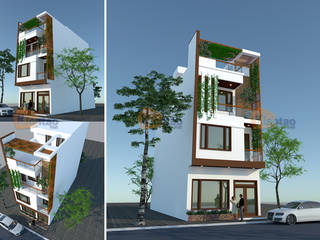Thiết kế nhà phố 4 tầng tại Lê Trọng Tấn – HN – NP138, CÔNG TY CỔ PHẦN XD&TM KIẾN TẠO VIỆT CÔNG TY CỔ PHẦN XD&TM KIẾN TẠO VIỆT Moradias