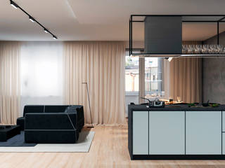 Doppelhaushälfte in Contemporary, ArDeStudio ArDeStudio Modern living room