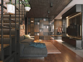 2-geschossige Maisonette in Loft Stil, ArDeStudio ArDeStudio Moderne Esszimmer