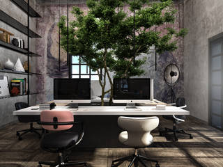 PO Office, STUDIO PARADIGM STUDIO PARADIGM مساحات تجارية