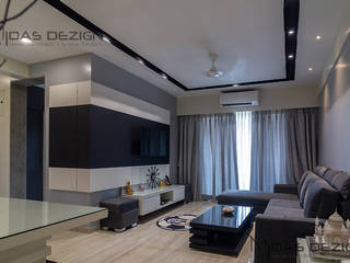 2BHK@ Vasant oasis, Marol, Mumbai, Midas Dezign Midas Dezign Modern Living Room