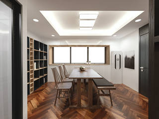 18평 작은 빌라 복층구조 인테리어, 디자인 이업 디자인 이업 Scandinavian style living room Solid Wood White