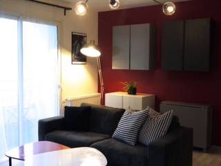 INSPIRATION CINÉMA , MIINT - design d'espace & décoration MIINT - design d'espace & décoration Modern Living Room Red