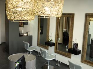 Salon de Coiffure LOLLYPOP, MIINT - design d'espace & décoration MIINT - design d'espace & décoration Industrial style clinics White