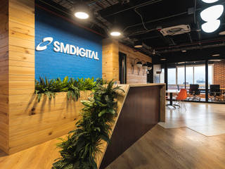 OFICINAS SM DIGITAL, Mocca Mobiliario Mocca Mobiliario 商业空间 實木 Multicolored