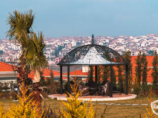 Kamelya, Gazebo / camellia, Ramez Ferforje Sanat Atölyesi Ramez Ferforje Sanat Atölyesi Klassischer Garten Eisen/Stahl