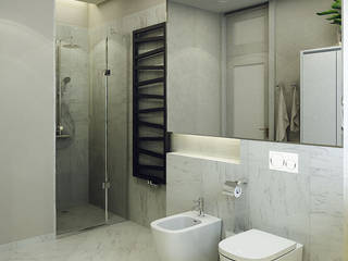 Интерьер дома, Design studio broliaishaunuoliai Design studio broliaishaunuoliai Modern bathroom