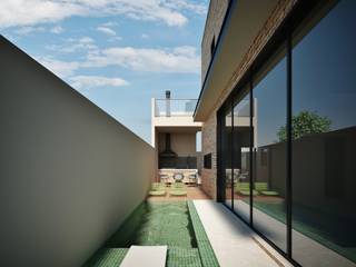 Residencia Montreal - unidade 3, Rissetti Arquitetura Rissetti Arquitetura 庭院泳池