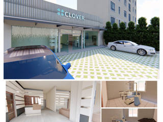 Clover dental care Palembang, GRAPH ARCHITECTS GRAPH ARCHITECTS Ruang Komersial