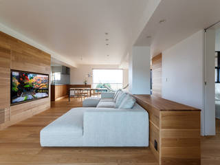 re.haus-tn/二世帯住宅の一世帯分をフルリノベーション, 一級建築士事務所haus 一級建築士事務所haus Living room