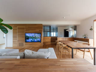 re.haus-tn/二世帯住宅の一世帯分をフルリノベーション, 一級建築士事務所haus 一級建築士事務所haus Living room