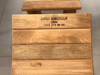 Ahşap Tabure, Gürsoy Kerestecilik Gürsoy Kerestecilik Balcones y terrazas rurales Madera Acabado en madera