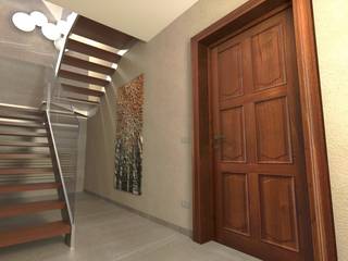 Ristrutturazione a Perugia, Planet G Planet G Modern corridor, hallway & stairs