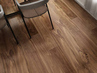 Contemporary Walnut Proyecto, Global Woods Global Woods Floors Engineered Wood Amber/Gold