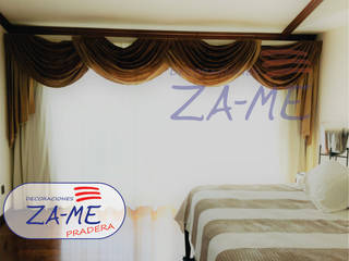 Cortinas y cortineros, Decoraciones ZA-ME Decoraciones ZA-ME 窗戶 棉 Red