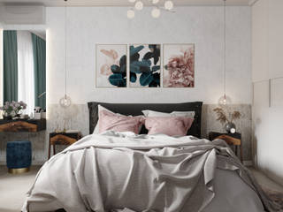 Спальня в скандинавском стиле, DesignNika DesignNika Спальня в скандинавском стиле